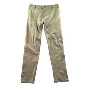 Lululemon Commission Pant Classic 34 Warpstreme Trench Light Beige Golf Business